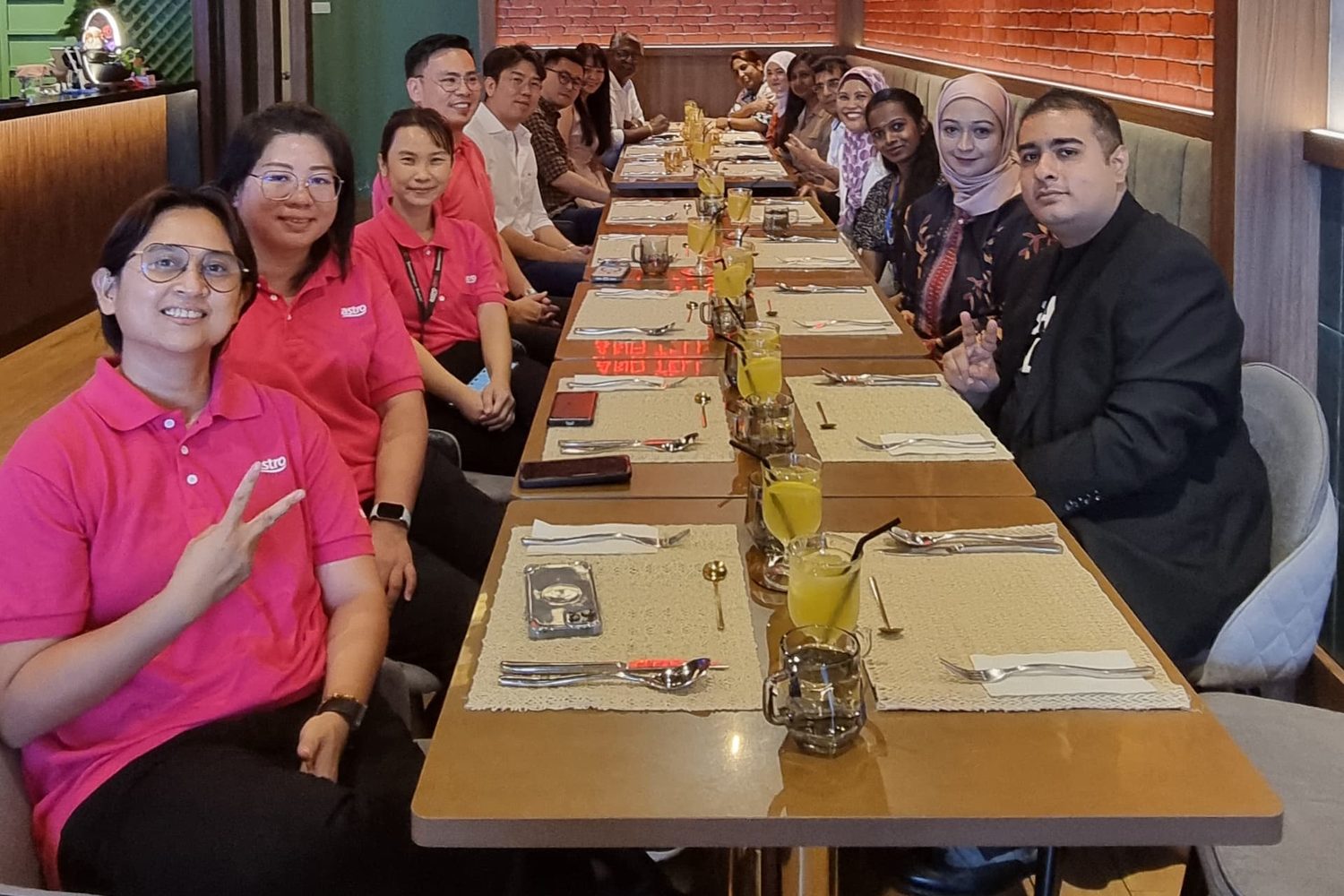 Celebratory lunch following the grand opening